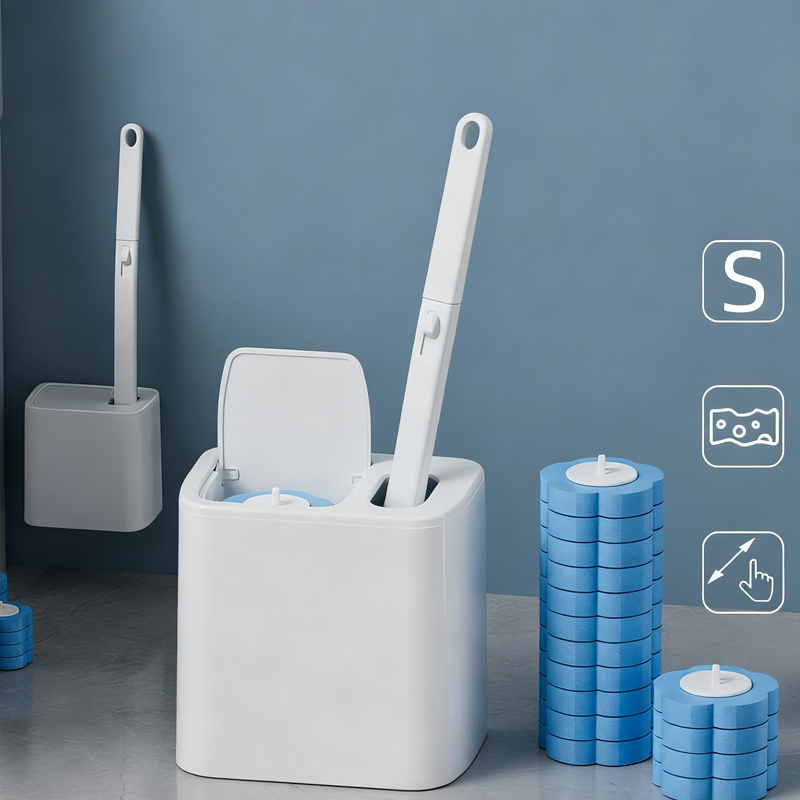 đœ 50% RABATT! đ§č EngĂ„ngs toalettborsteset med 18 refills â Hygienisk, praktisk & klar för anvĂ€ndning â Perfekt för enkel & snabb toalettrengöring âš