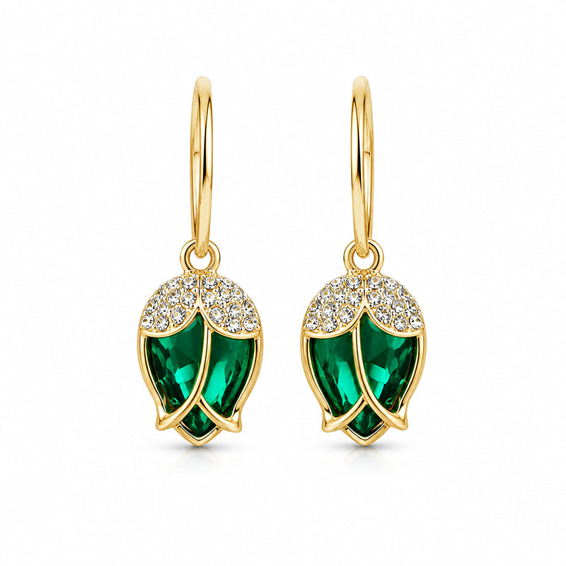 Elegante Rosenknospen-C-Creolen