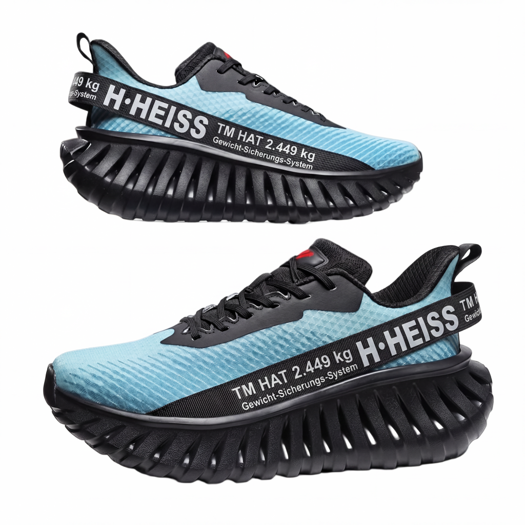 Leichte, atmungsaktive Herren-Sneaker mit dicker Sohle