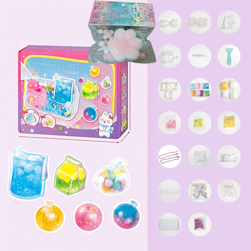 đDIY-Bausatz fĂŒr ein âFried Iceâ-Squishy-Spielzeug mit Katzenkrallen-Motiv fĂŒr Kinder