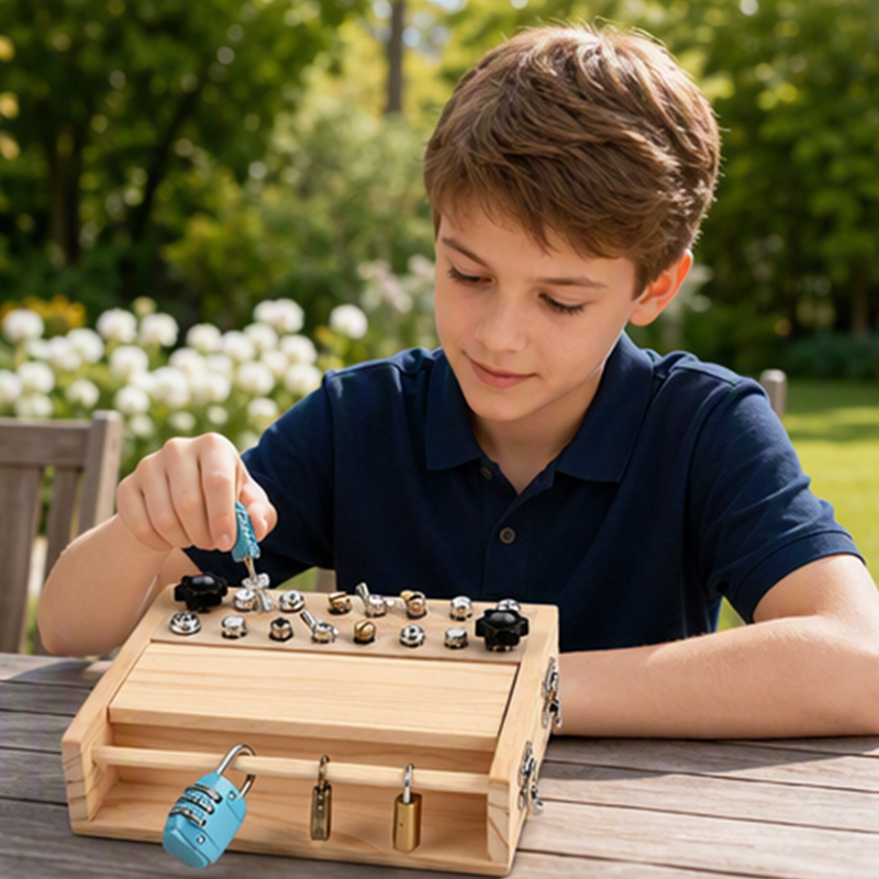 🧩 50% RABATT! 🔧 Montessori-Schrauber-Brett – 18‑in‑1, echte Werkzeuge & Feinmotorik-Training ✨