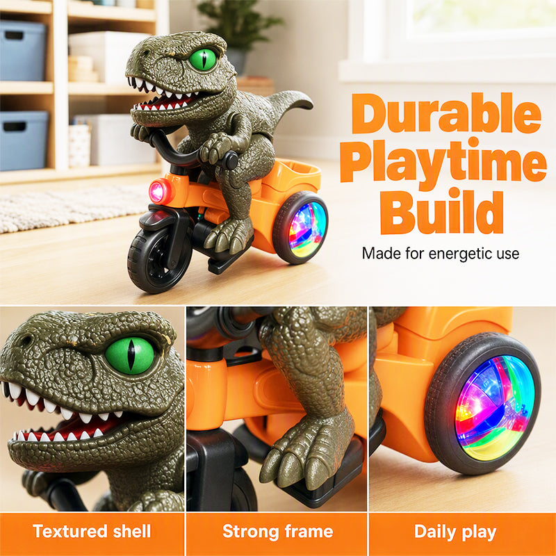 đąđą JETZT 50 % RABATT!! â°Elektrisches Dinosaurier-Dreirad fĂŒr Kleinkinder â mit 360°-Stunt, Licht & Musik