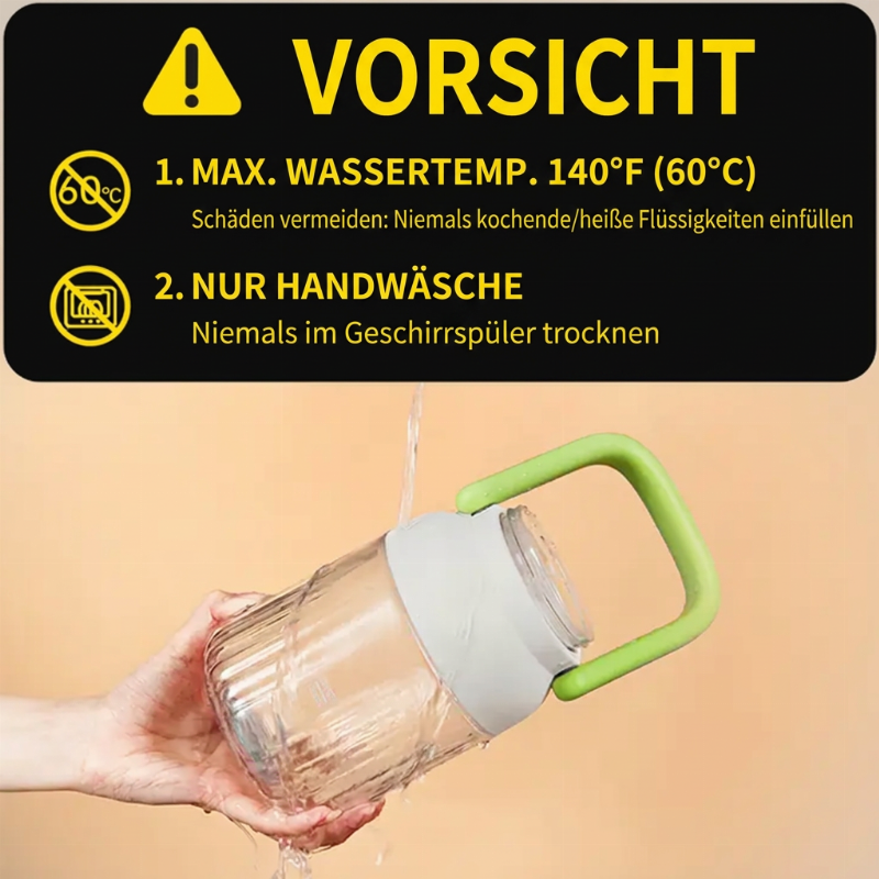 🥤 BLITZANGEBOT: 50% RABATT! Tragbarer Mixer mit 1000 ml und 12 Klingen – digitales Display & USB-aufladbar, mit doppeltem Deckel für perfekte Smoothies überall ✨