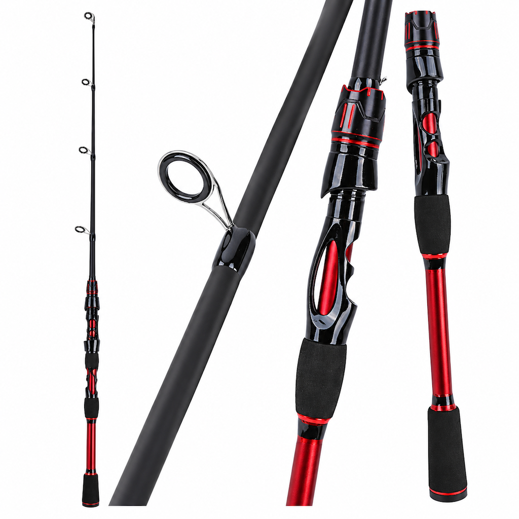 🎣 50% RABATT! 💥 4-teilige Glasfaser-Meerangelrute – Weitwurf & robust ✨