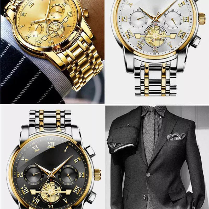 Neue Multifunktions-Chronographen-Armbanduhr mit 6 Zeigern