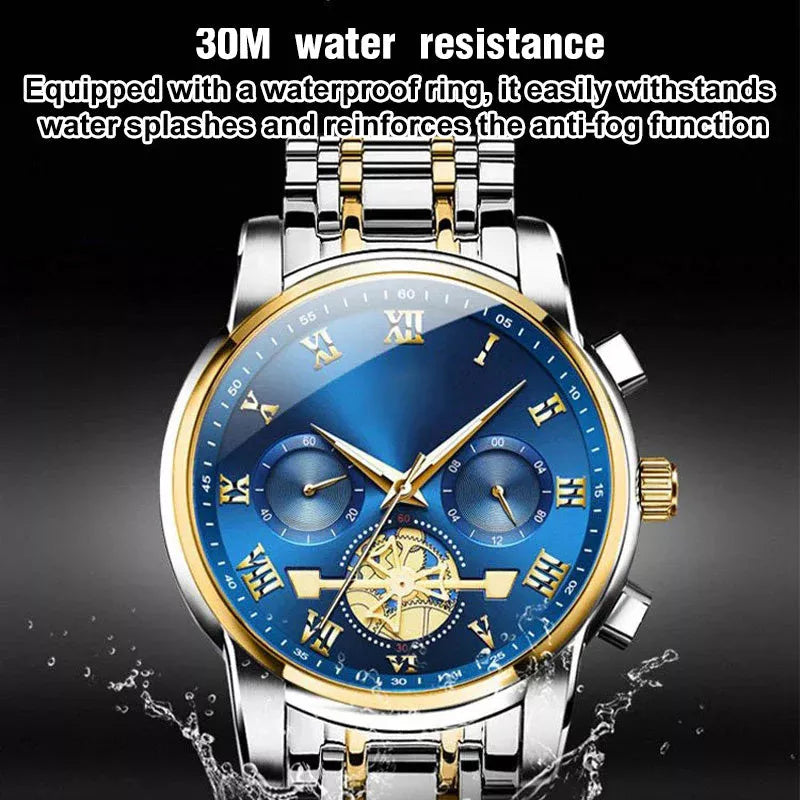 Neue Multifunktions-Chronographen-Armbanduhr mit 6 Zeigern