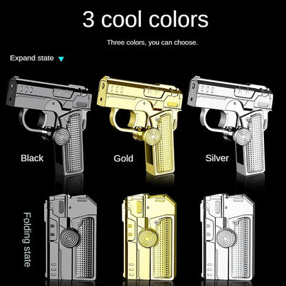 🔥Multifunktionales faltbares winddichtes Feuerzeug - Nachfüllbar mit integriertem Sicherheitsverschluss für Outdoor-Abenteuer