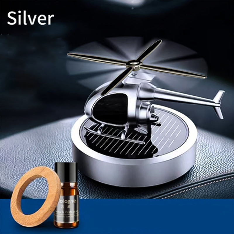 🚁☀️ Metal Solar Helicopter Air Freshener – 50% RABATT! Solarbetriebener Duftspender für dein Auto. 🚗✨