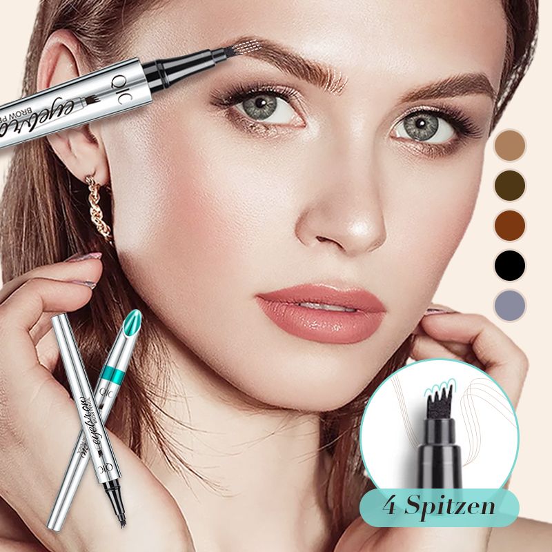 50% RABATT🧡3D-Wasserfester Microblading Augenbrauenstift mit 4-zackiger Spitze