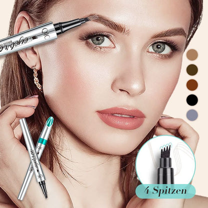 50% RABATT🧡3D-Wasserfester Microblading Augenbrauenstift mit 4-zackiger Spitze