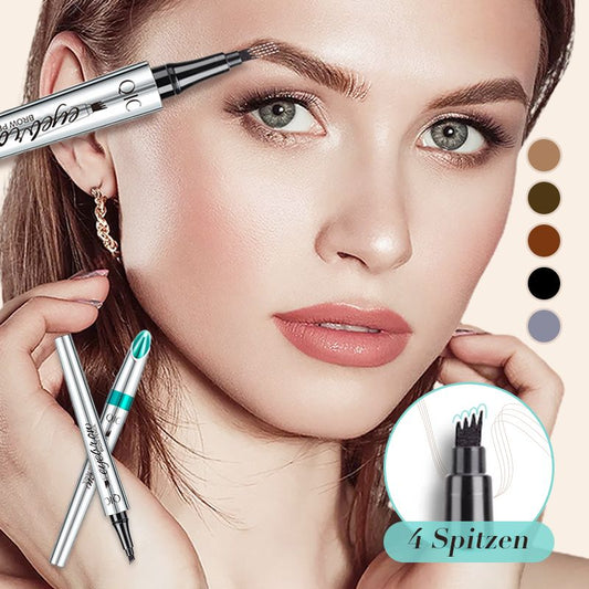 50% RABATT🧡3D-Wasserfester Microblading Augenbrauenstift mit 4-zackiger Spitze