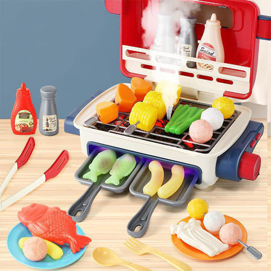 Kinder-Grillspiel-Set mit Rauch & Musik