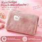 Wiederaufladbare elektrische Wärmflasche – Schnelle Heizung & Kuschelweicher Bezug