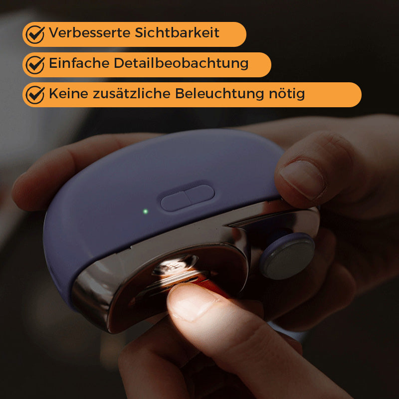 👧  ✨ 3-in-1 Automatischer elektrischer Nagelknipser mit Feilenfunktion【Sicher und bequem】2