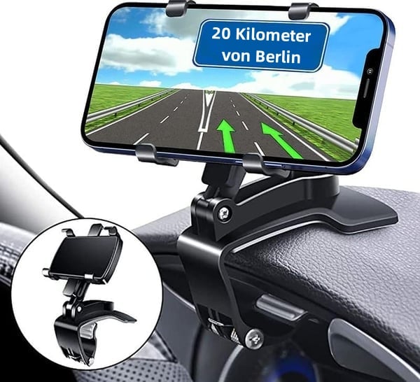 🏆2026 Neuankömmling 50% RABATT - 360-Grad-drehbare Handyhalterung fürs Armaturenbrett im Auto