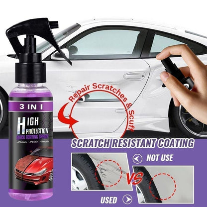 💥Riesiges 2025 Zeitlich begrenztes Angebot💥3-IN-1 Hoher Schutz Schnelles Auto-Beschichtung Spray