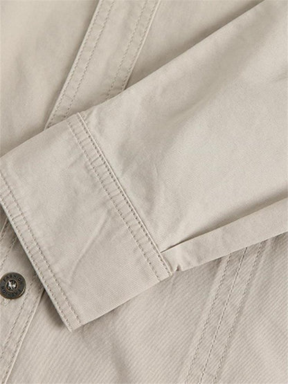 👔50% RABATT! ✨ Lässiges Einfarbiges Herrenhemd aus Baumwolle – Klassischer Schnitt, Atmungsaktiv & Vielseitig Kombinierbar Für Den Täglichen Gebrauch 🍂