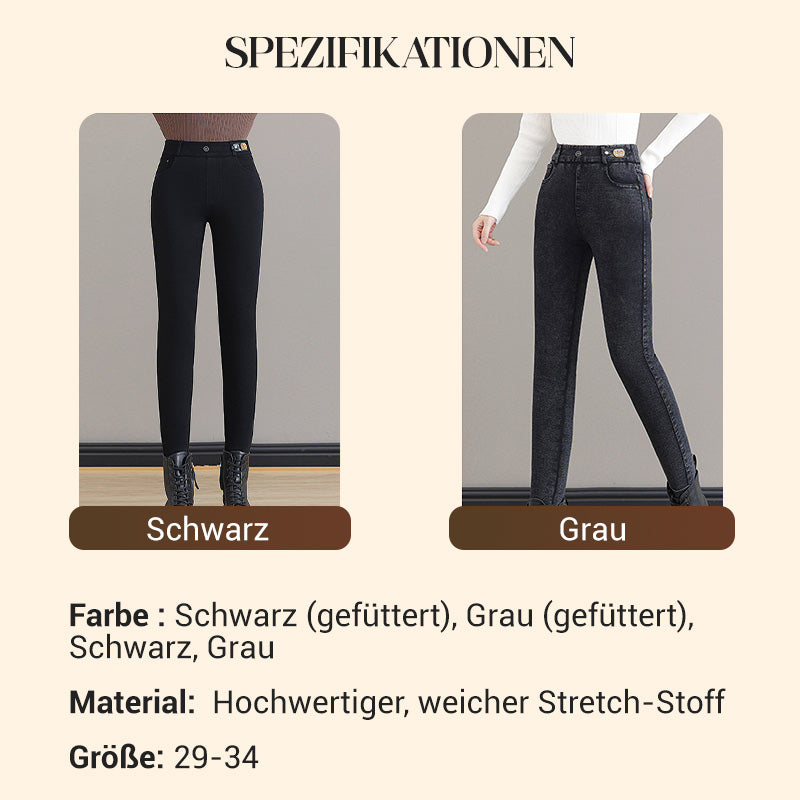 👖✨ WARME SKINNY-JEANS – Hohe Taille & Stretchmaterial, optimaler Tragekomfort für den Winter, trendiger Stil für den Alltag und Ausgehen ❄️💃