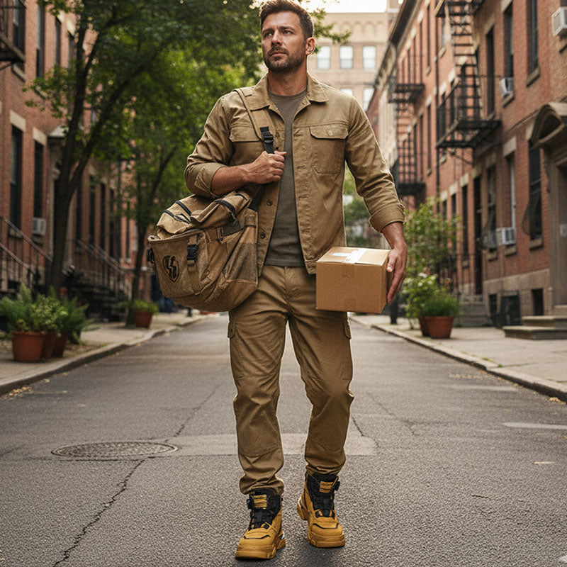 📢📢50 % RABATT !!🥾Herren-Outdoor-Arbeitsschuhe mit drehbarer Schnalle (wasserdicht, rutschfest, bequem und atmungsaktiv)