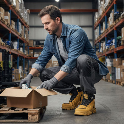 📢📢50 % RABATT !!🥾Herren-Outdoor-Arbeitsschuhe mit drehbarer Schnalle (wasserdicht, rutschfest, bequem und atmungsaktiv)