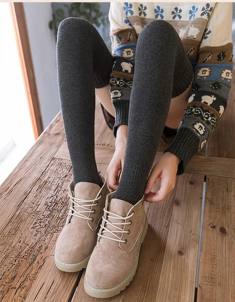 🧦 Über-die-Knie-Thermo-Socken – Warm bis -10℃ durch den Winter!