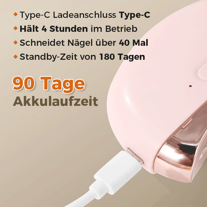 👧  ✨ 3-in-1 Automatischer elektrischer Nagelknipser mit Feilenfunktion【Sicher und bequem】2