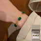 💚💍Smaragd Halskette Ohrringe Armband