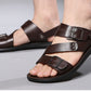 👡 50% RABATT! 🔥 Herren-Strandsandalien aus Leder – Rutschfest & atmungsaktiv – Perfekt für Strand, Alltag oder heiße Tage – echter Lederkomfort ☀️✨