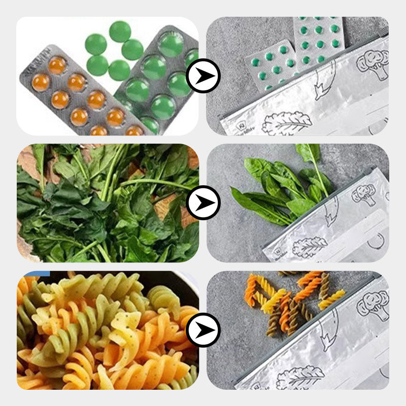 ♻️ Wiederverwendbare, verschließbare Aufbewahrungsbeutel aus Aluminiumfolie 🥬