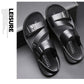 👡 50% RABATT! 🔥 Herren-Strandsandalien aus Leder – Rutschfest & atmungsaktiv – Perfekt für Strand, Alltag oder heiße Tage – echter Lederkomfort ☀️✨