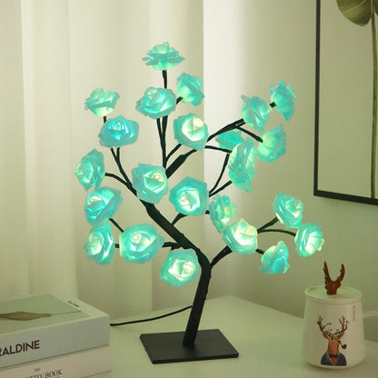 🌹 50% RABATT! 🌳 Rosenblüten-Design Baum Nachtlicht – Magische Atmosphäre, Energieeffiziente LEDs & Beruhigende Schlafzimmer-Dekoration ✨