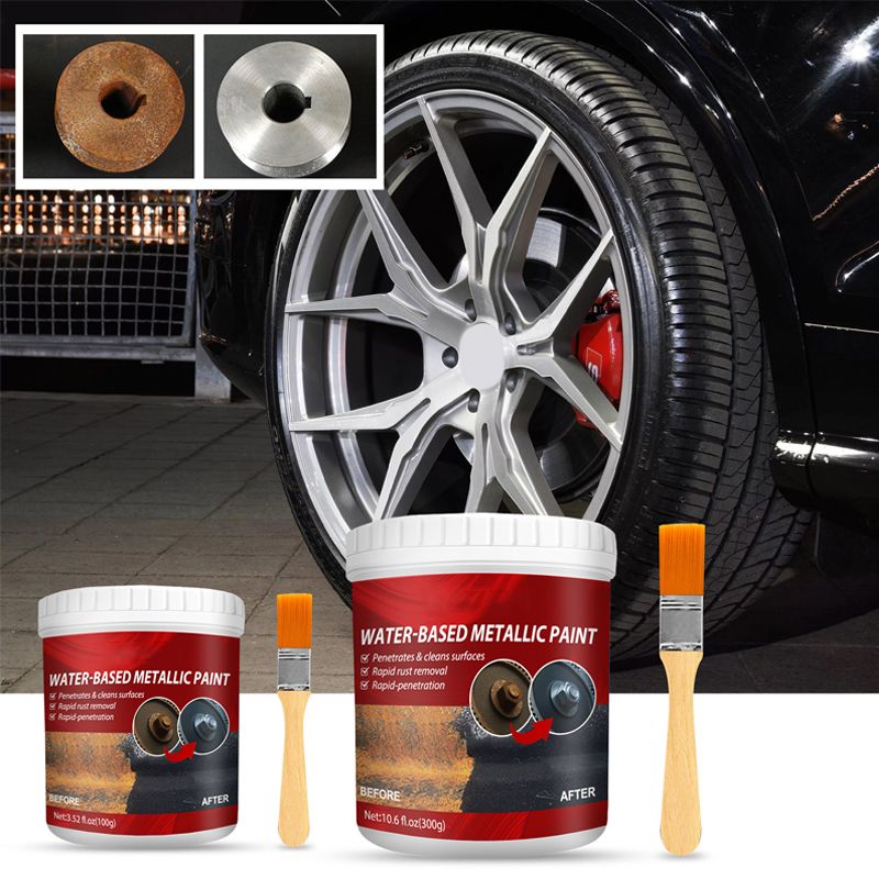 🔥Premium Rostumwandler & Metallic-Schutzlack – Stoppt Rost in 20 Min.