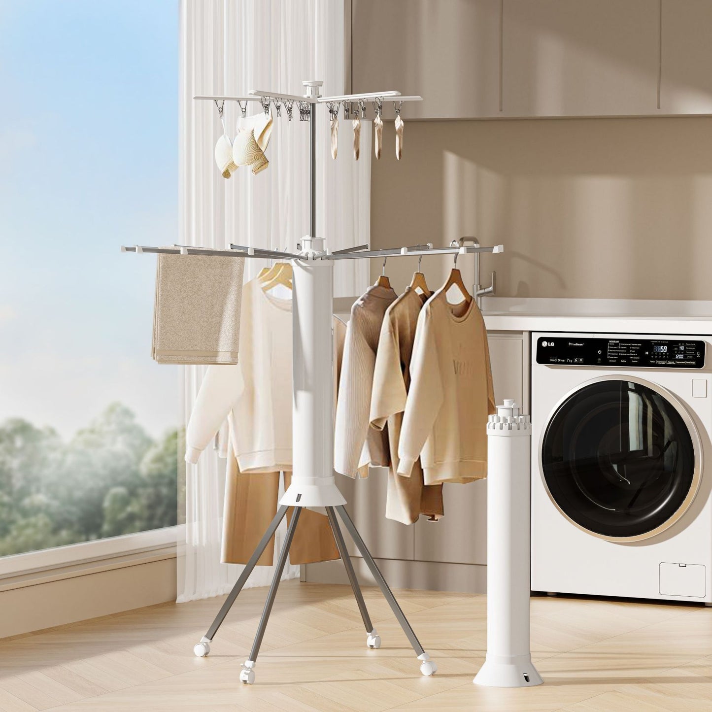 Bläckfisk Klädställning för Torkning