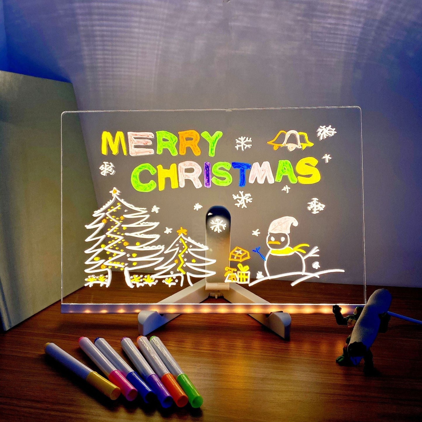 🎄Weihnachtsaktion 50% Rabatt🎁Kreatives wiederbeschreibbares Acryl-LED-Nachrichtenschild