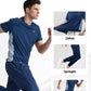 🏆🌀Zweiteiliges Sport-Set für Herren: Kurzarm-T-Shirt & Lange Hose