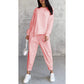 💕Damen Langarm-Sweatshirts mit unregelmäßigem Saum & Hosen-Set