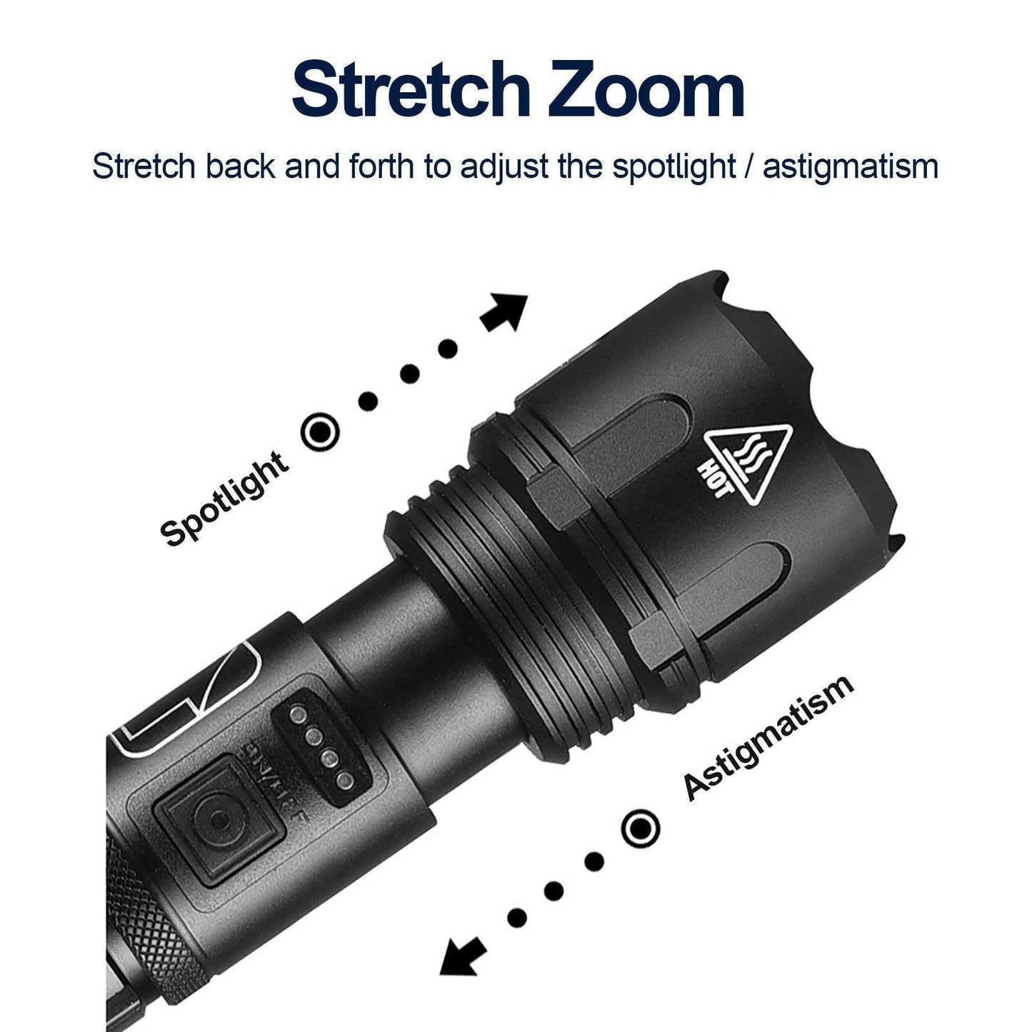 XHP50 Skalierbare und wiederaufladbare taktische Taschenlampe (neues zeitlich begrenztes Angebot) ⚡)