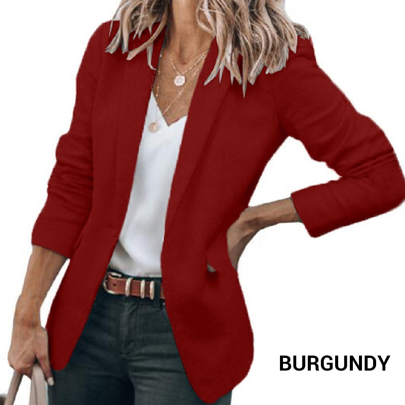 💎 -50% AUF DIE ELEGANTE SOFT-JACKE! 💎 Klassisches Revers, Ein-Knopf-Design & Luxus-Stoff für Büro & Freizeit🧥✨