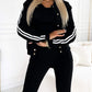 Dreiteiliges Set für Damen, bestehend aus einer Jacke und einer Baseballhose