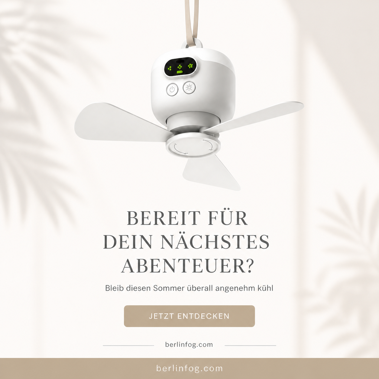 🌬️💡 50% RABATT! Auf wiederaufladbaren Deckenventilator mit LED – Kabellos, leise & dimmbar – Perfekt für Schlafzimmer, Balkon, Camping & Stromlose Räume ✨