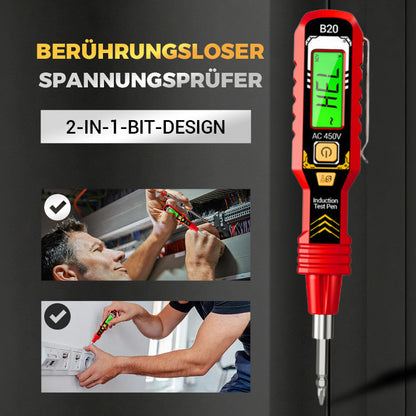 Berührungsloser Spannungsprüfer mit LCD-Anzeige
