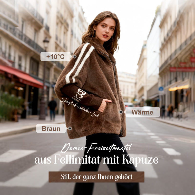 🧥🔥Damen-Freizeitmantel mit Kapuze und Reißverschluss🔥Kauf 2 Artikel versandkostenfrei