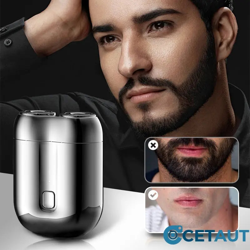 🔥 💦 Scharfer, bartloser, wasserdichter, tragbarer, schnell aufladbarer USB-Rasierer für Herren