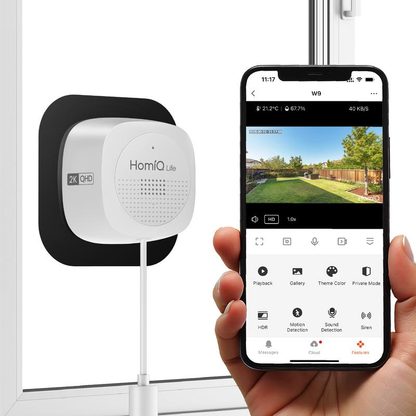 2K-Überwachungskamera mit Farbnachtsicht 🎥 Farbnachtsicht 🌙 24/7-Aufzeichnung und intelligente Alarme 🚨 Einfache Installation! 🔒