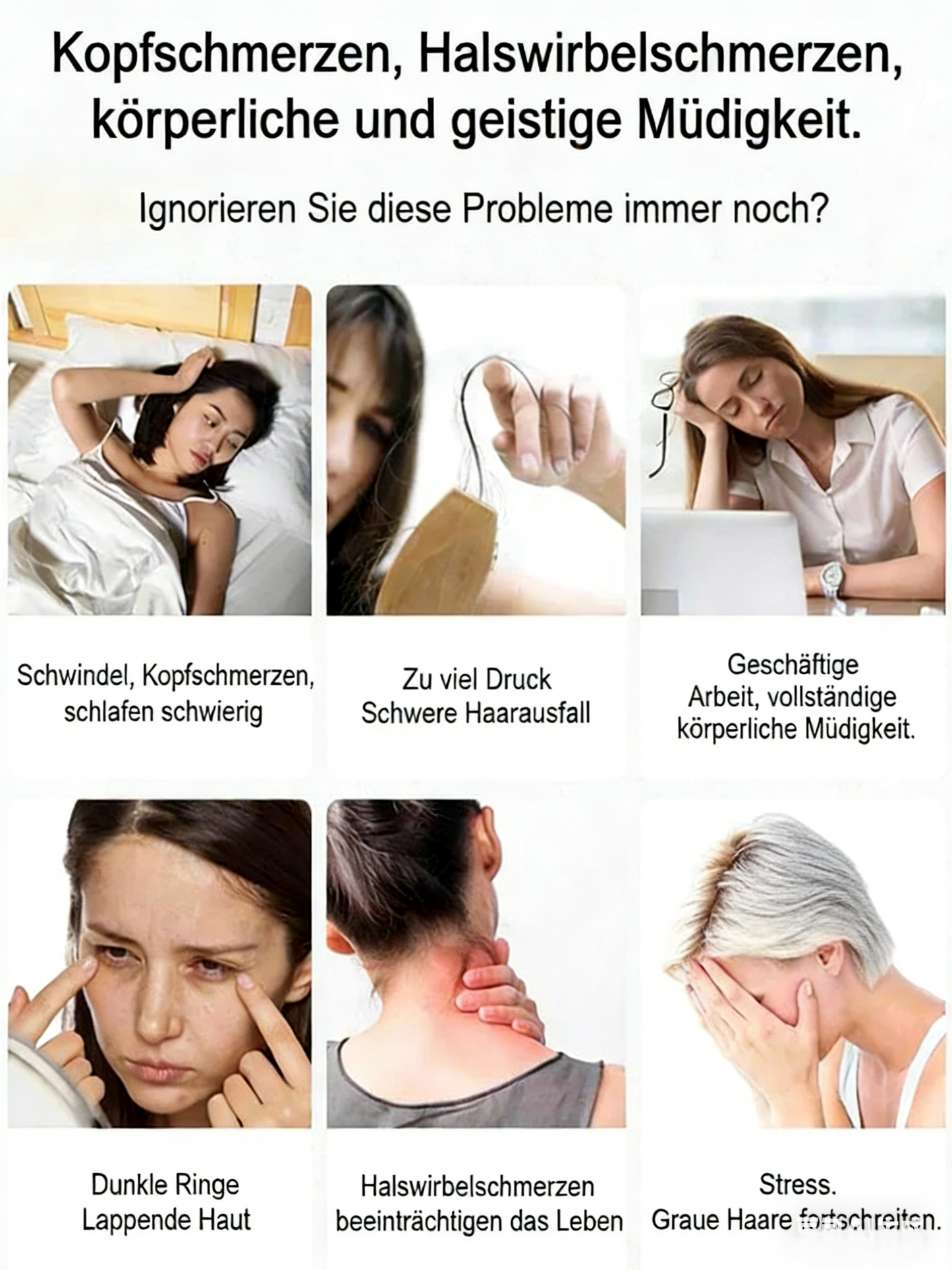 Massagekamm mit sechs Zinken für die Meridiane