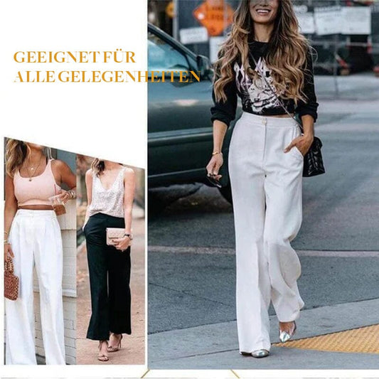 ✨🔥Die mühelos taillierte Hose mit weitem Bein💞