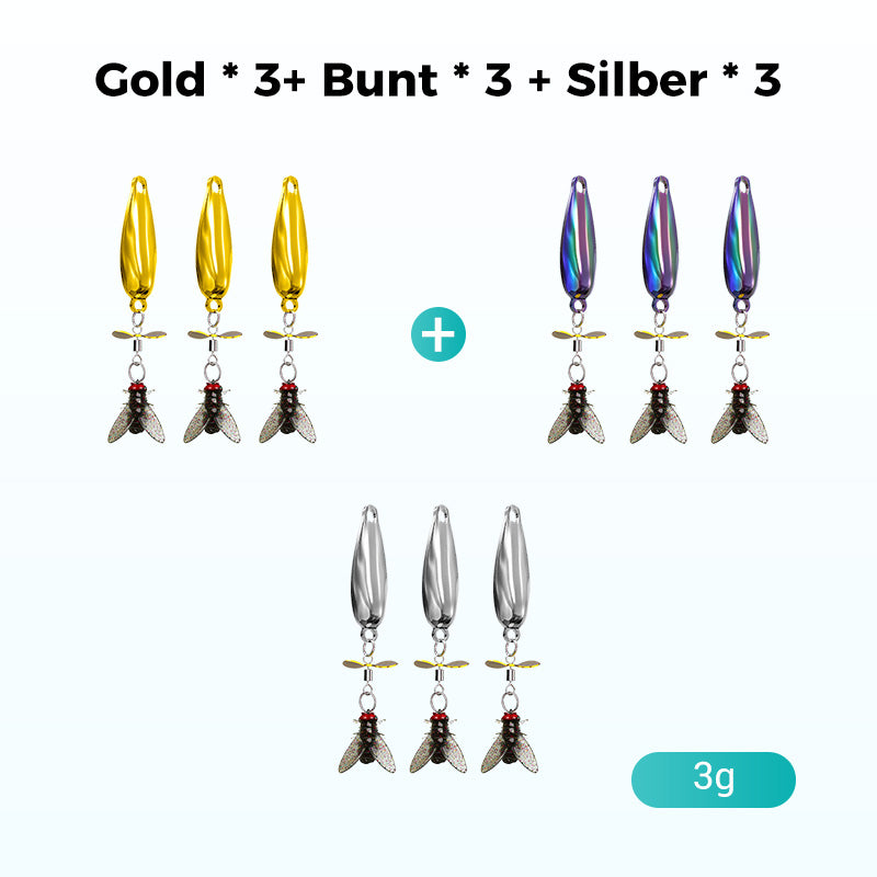 🎣🎁Angelköder mit Metallpropeller zum Fischen✨