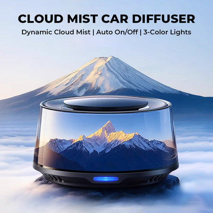 ☁️2025 Cloud Mist Auto-Diffusor – 🚗Automatische Ein-/Ausschaltung mit 30-Tage-USB-C-Akku und 1 Nachfüllpackung = 1 Jahr Frische