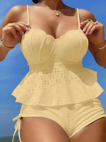🔥Frauenstahlpalette Feste Farbhalter Split Bikini