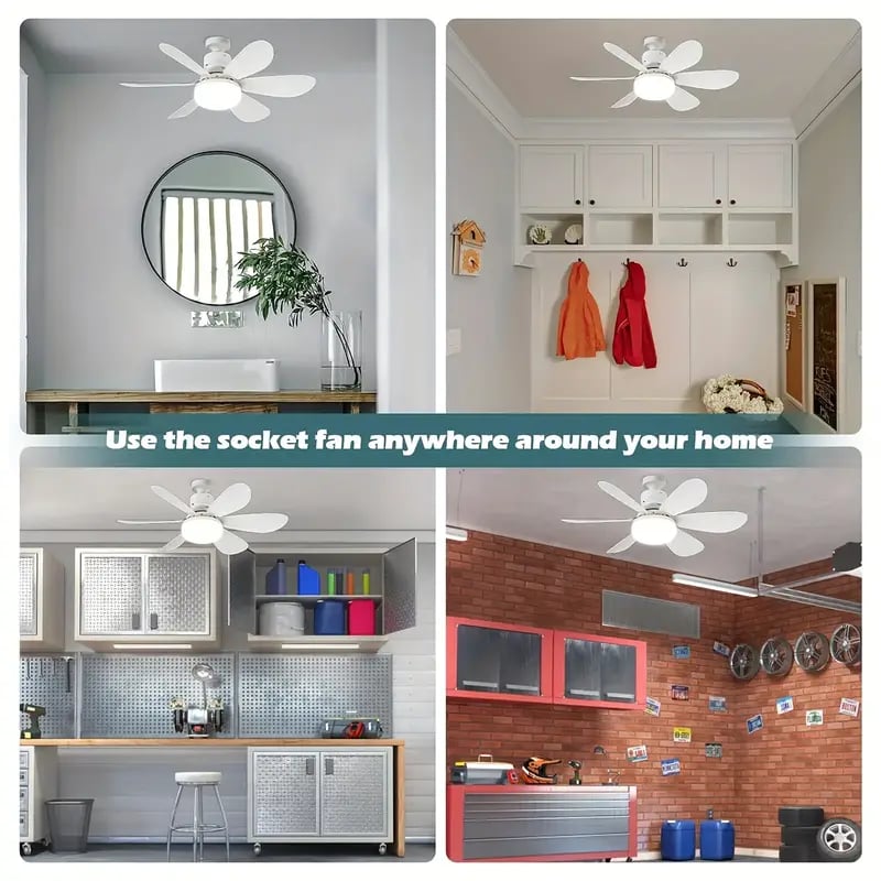 🍃 Intelligenter Deckenventilator mit Licht, RGB-Beleuchtung und Bluetooth-Lautsprecher♨️❄️